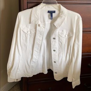 White denim jacket